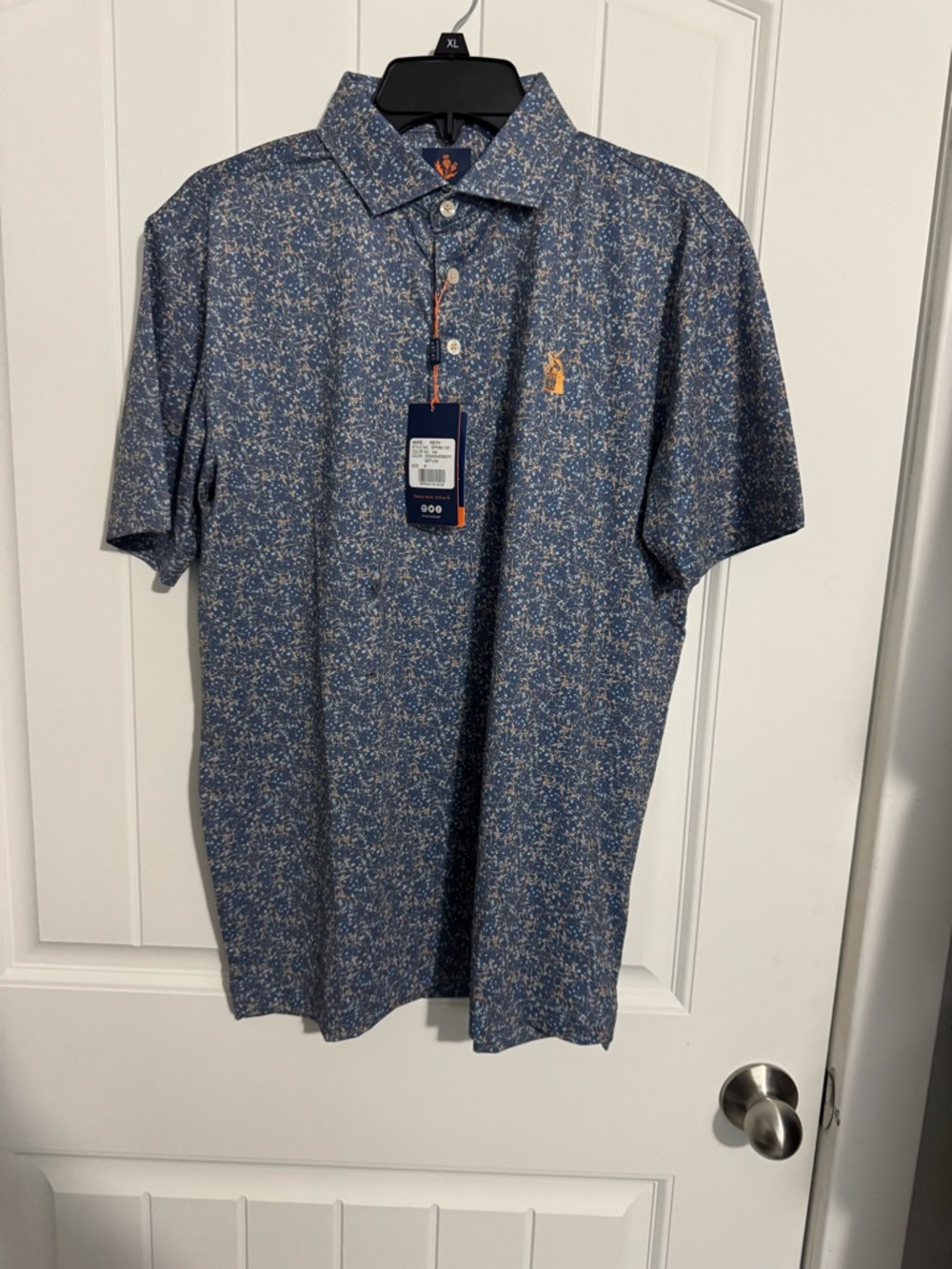Donald Ross Keith Polo - Sport Fit Medium NWT DENIM SHERBERT/ NEPTUNE New